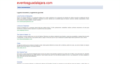 Desktop Screenshot of eventosguadalajara.com